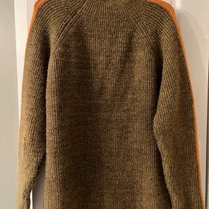 Lumiere Turtleneck Sweater in Brown and Orange